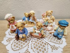 Cherished Teddies 6 Piece Lot - I Love Mom  Girl Bear Themes - No Boxes