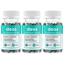 DEOS Internal Deodorant 3-Pack Full Body Odor Wellness Formula