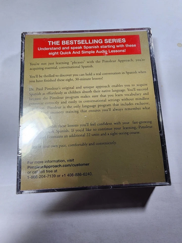 PIMSLEUR QUICK AND SIMPLE SPANISH(4 DISCS) Factory Sealed CD57 - Image 2 of 2