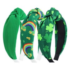 Shamrock Headbands Women St. Patrick's Day Hairbands Lucky Green Headbands Wi...