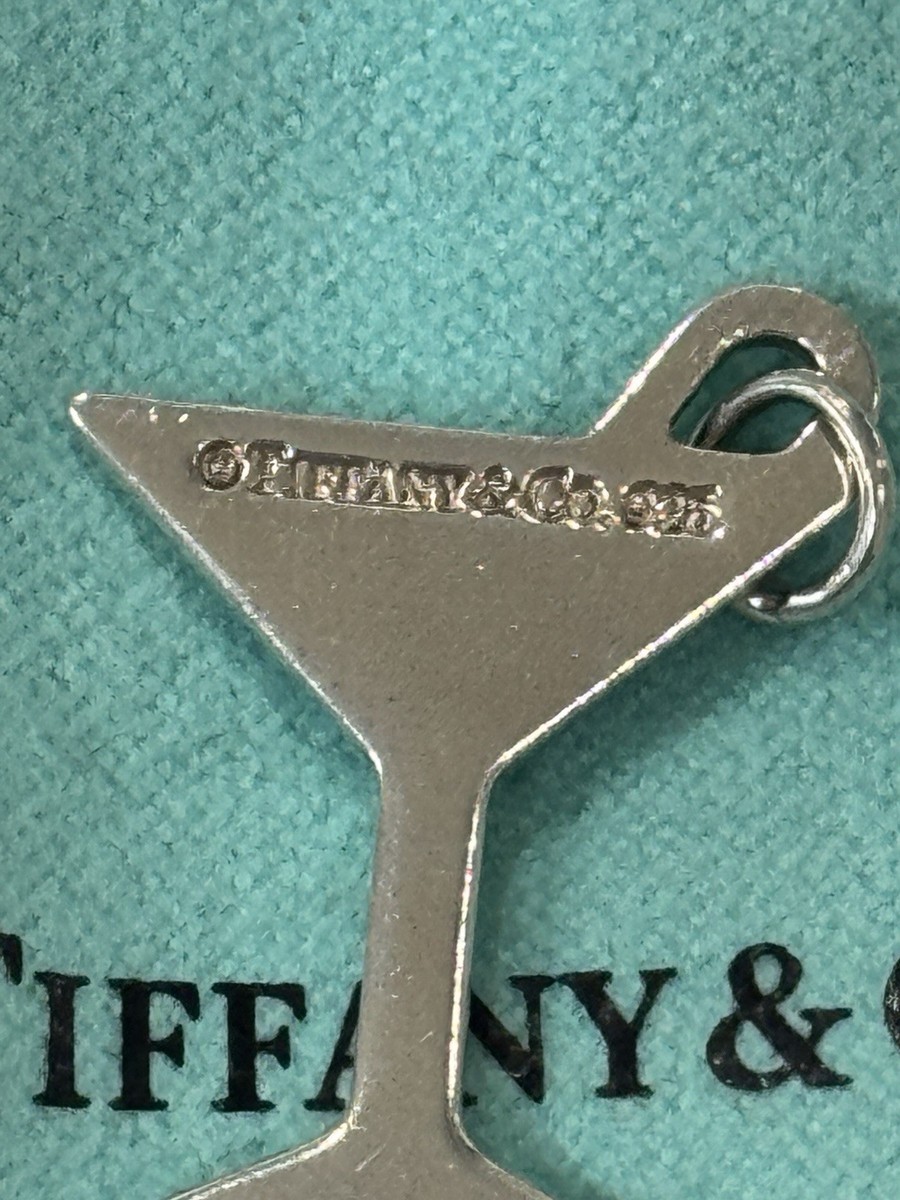Tiffany & Co. Sterling Silver Martini Glass With Olive Charm | eBay Tiffany & Co. Sterling Silver Martini Glass With Olive Charm | eBay