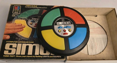 #ad Vintage 1978 Milton Bradley Simon Says Electronic Game Original Box With Manuals $31.85