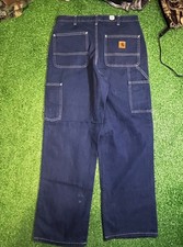 Vintage Carhartt factory sample Men's Work Pants Dungaree Fit 5 Pocket 30/30