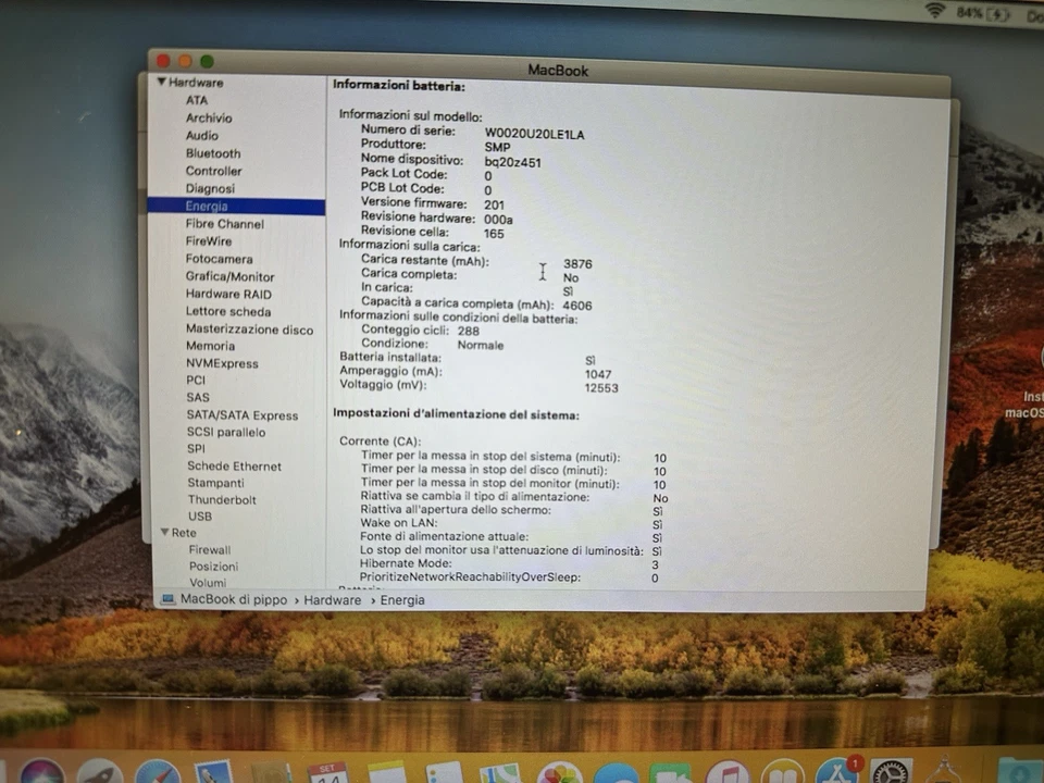 APPLE MACBOOK A1342 Unibody WHITE 13'' MID 2010 - SSD 128GB RAM 8GB+2TB USB A+C - Immagine 4 di 4