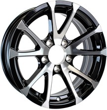 Ecustomrim Aluminum Boat Camper Trailer Rim Wheel 5 Lug 14 Inch Avalanche Black