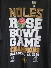 Florida State Seminoles Shirt Mens XL NCAA Football Rose Bowl Champions 2015
