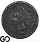 1876 Indian Head Cent Penny *Major Key Date* XF
