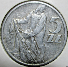 1960 POLAND  5 ZLOTYCH  COIN # 3/6/26