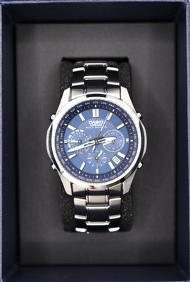 CASIO LINEAGE LIW-M610D-2AJF Chronograph Funk Solar Uhr Navy Dial 41,6 mm