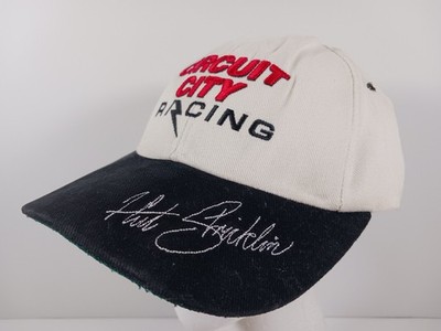 Circuit City Racing Hut Stricklin Stavola Bros Team #8 Snapback Hat Cap White