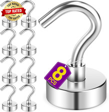 8 Pack Magnetic Hooks for Cruise Cabins 30 LB Magnets with Hooks Heavy Duty Magn