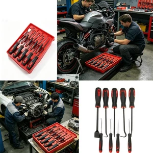 Oil Seal Puller Set Crochet Pick Tool Kit outil de suppression de joint pour la réparation automobile