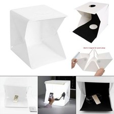 Portable Fold-able Square Photo Studio Light Tent Box with LED Lights/Backdrops