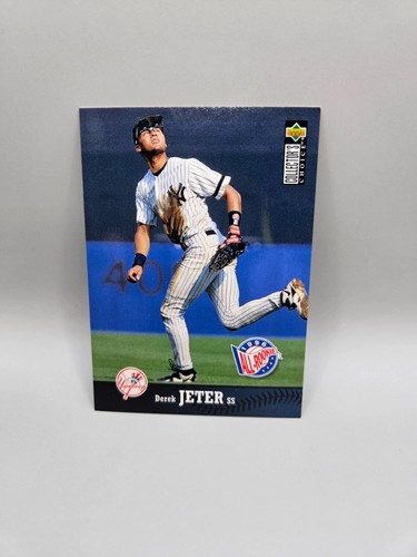 Upper Deck Collector's Choice #180 1997 Derek Jeter (1996 todo novato) Salón de la fama - Imagen 1 de 2