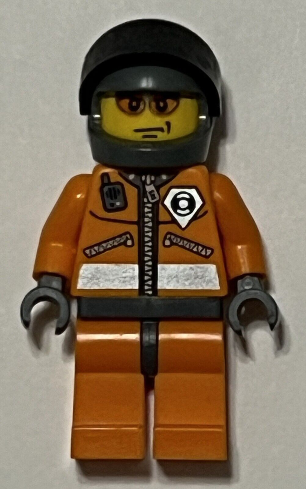 LEGO World City Minifigure wc018 Coast Guard PILOT from set 7044 Rescue Chopper