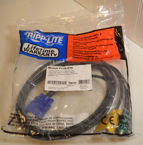 Tripp-Lite Model: P778-010 USB/PS2 Combo KVM Cable Kit-10ft - Picture 1 of 3