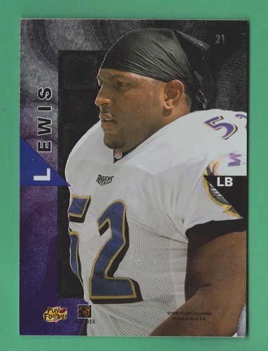 1998 Playoff Momentum Hobby Ray Lewis Baltimore Ravens #21 (KCR) - Picture 2 of 2