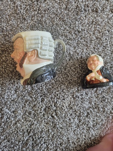 Taza y busto vintage pequeño toby face "BUZ FUZ". Royal Doulton - Imagen 4 de 7