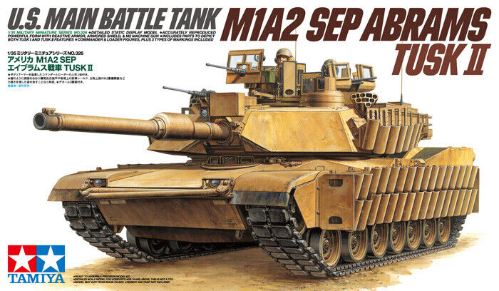 Tamiya 35326 1/35 Scale Tank Model Kit U.S MBT M1A2 SEP Abrams