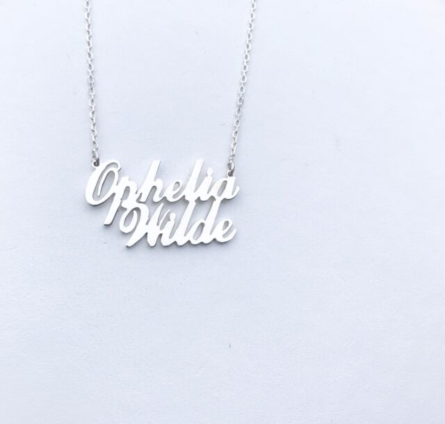 HANDMADE Personalised 2 Two Name Necklace 925 Silver-18K Gold - Rose Gold Plated HANDMADE Personalised 2 Two Name Necklace 925 Silver-18K Gold - Rose Gold Plated