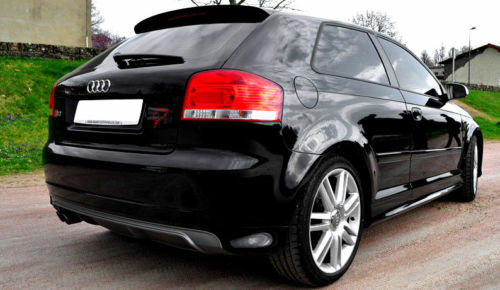 Audi A3 8P 3 Puertas 2003-2008 Difusor Trasero S3 Abajo Parachoques ABS Negro - Imagen 5 de 10
