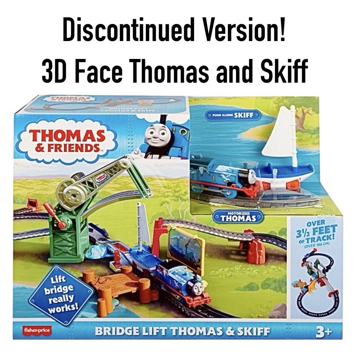 トーマス　ブリングス Mattel Uk-thomas Push Along - Bridge Lift Thomas & Skiff PUS for