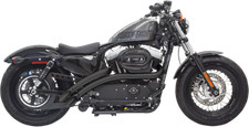 Bassani Radial Sweeper Exhaust, Black Harley Sportster XL 883/1200 04-23 1X2FB