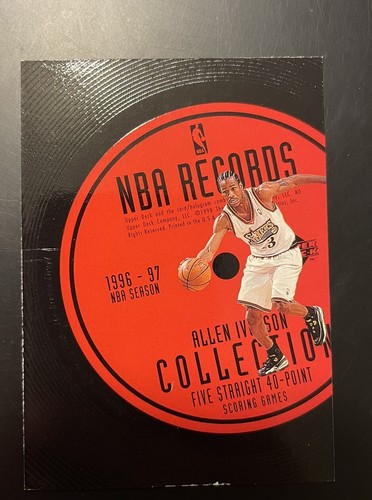 1997-98 Upper Deck NBA Records Collection Allen Iverson #RC20 Philadelphia 76ers
