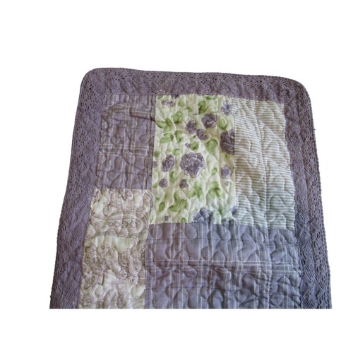 Lavender Rose Patchwork Quilted Valence by Donna Sharp EUC - Picture 6 of 16
