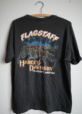 Vintage 90s Harley Davidson Flagstaff Arizona T-Shirt Size