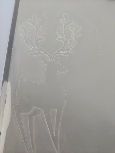 Darice Embossing Essentials Folder 1218-113 Reindeer in Corner Scrapbooking - Picture 3 of 8