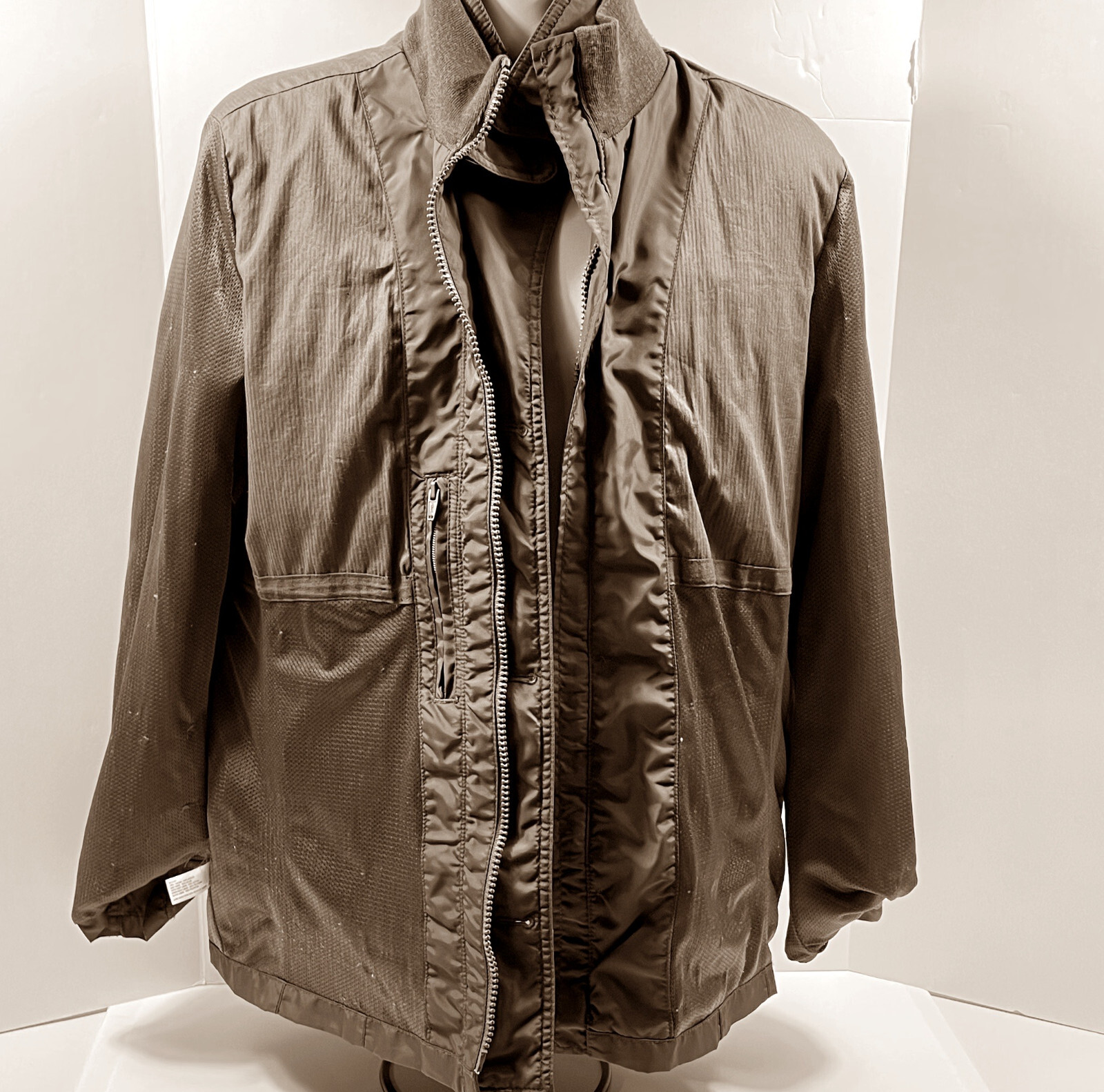 Gap Full Zip and Button Front Closure Cowlneck Ut… - image 15