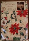 Benson Mills Poinsettia Vine Cloth Tablecloth 60 X 84” Christmas Holiday