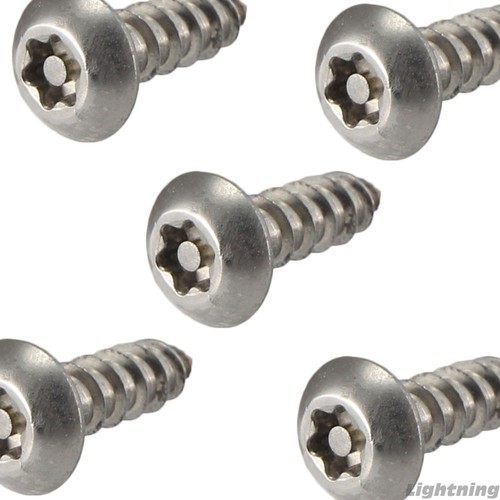 #14 x 2-1/2" Security Screws Torx Button Head Sheet Metal Stainless Steel Qty 10 - Picture 1 of 2