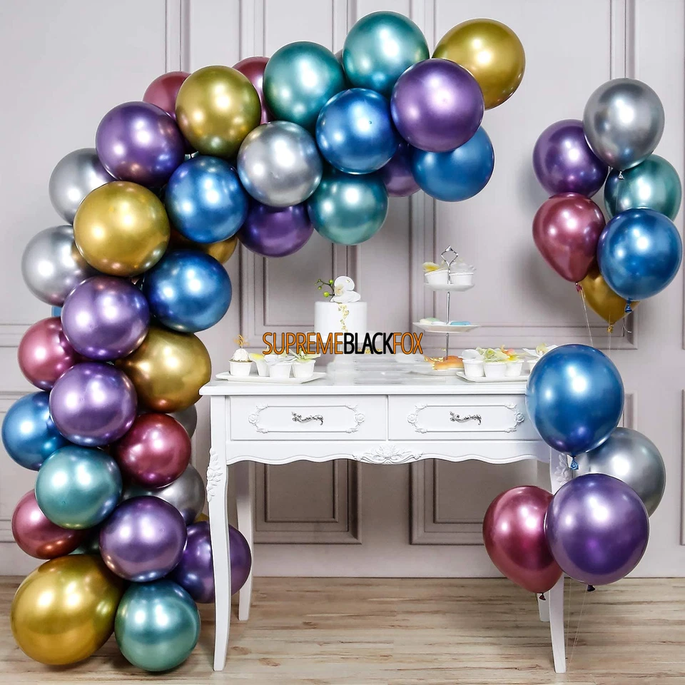 Metallic Chrome Balloons (25) Graduation, Birthday, Sweet 16, Party (12 inch) - Image 4 of 4
