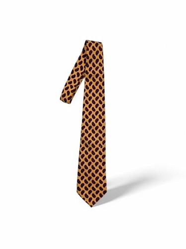 Polo by Ralph Lauren Krawatte Wolle Paisley Vintage Gelb - Bild 1 von 4