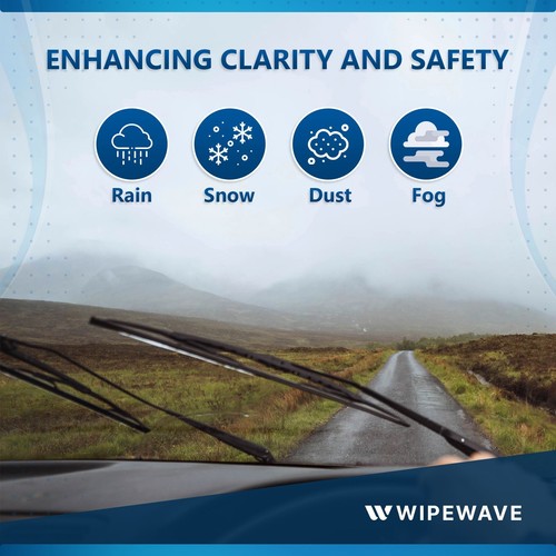 2pcs Wiper blades Set for Volvo C40 22-23 Front Windscreen | WipeWave - Picture 6 of 7