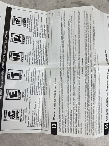 Game Boy Advance SP Manual 2003 C/AGS-USA Instruction Booklet Only GBA - Picture 14 of 21