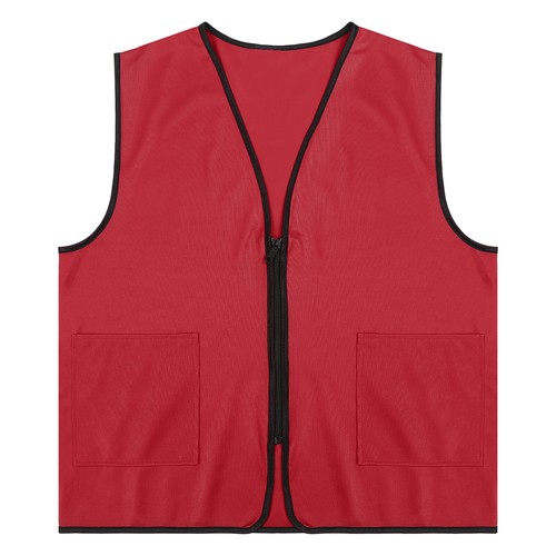 Unisex Adult Outdoor Work Safety Vest Sleeveless Zipper Waistcoat Workwear - Picture 71 of 83