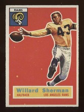 1956 Topps FB Set Break: #66 Sherman in NrMt condition