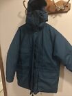 Vintage Eddie Bauer Jacket Mens Large Green Goose Down Puffer Coat Euc