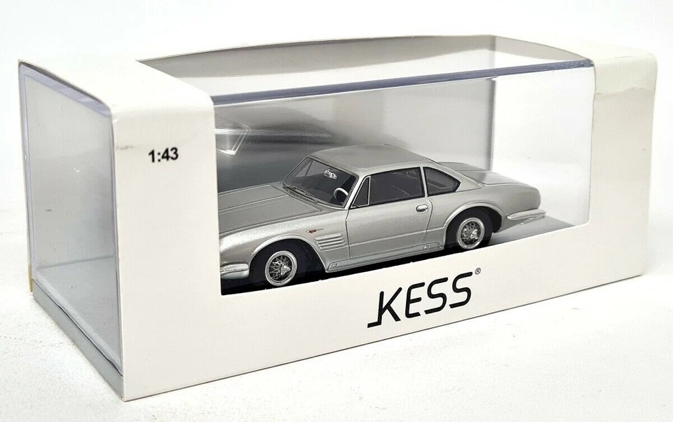 Kess 1/43 - Maserati 5000 GT Ghia 1961 Silver Resin Model Car — 第 2/4 张图片