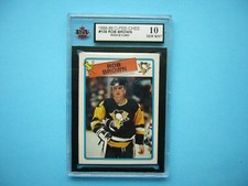 1988/89 O-PEE-CHEE NHL HOCKEY CARD #109 ROB BROWN ROOKIE KSA 10 GEM MINT OPC