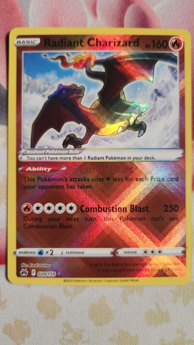Radiant Charizard 020/159 Radiant Rare Pokemon Crown Zenith