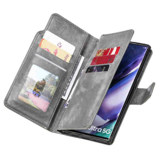 For Samsung S20 FE Note 20 Ultra S10 S9 S8 Wallet Card Holder Leather Case Cover - Picture 28 of 38