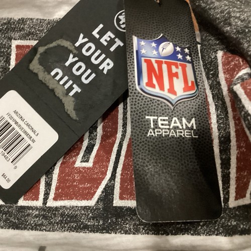 Felpa con cappuccio leggera marca 47 NFL Arizona Cardinals uomo Med pullover nuova con etichette PD35M - Foto 2 di 2