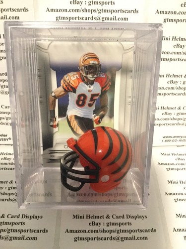 Chad Johnson Ocho Cinco Cincy Bengals Mini Helmet Card Display Shadowbox Auto - Picture 6 of 8