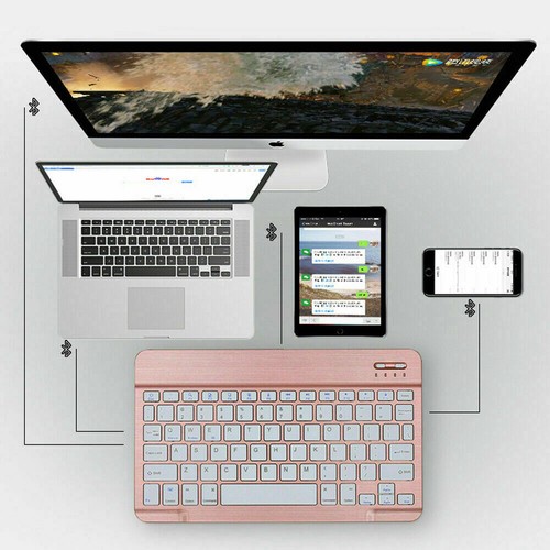 Portable Slim Wireless Bluetooth Keyboard For 10" 10.1" inch Android Tablet PC - Picture 5 of 22