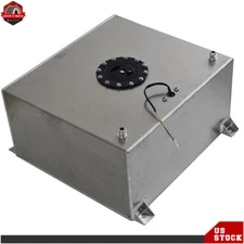 15 Gallon 60L Polished Aluminum Race/Drift Fuel Cell Tank & Level Sender