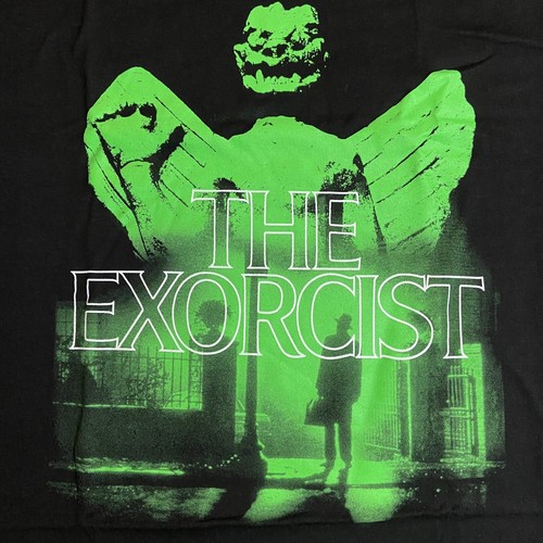 (NEW) Adult XL The Exorcist Horror Movie Cover Poster Art T-Shirt Black Tee